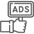 icon about advertising